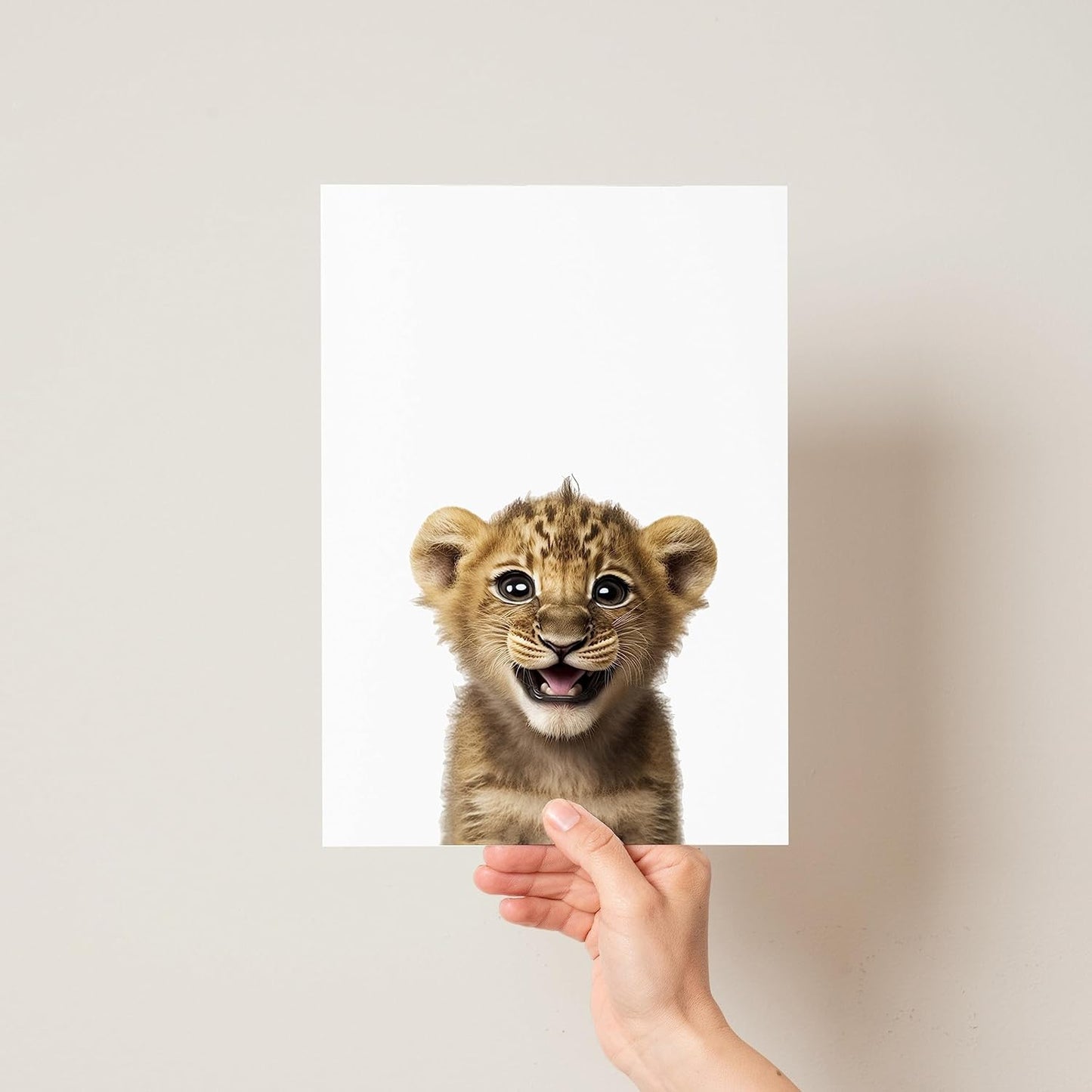 Super Cute Safari Animals - Set of 6 - Pompom Prints