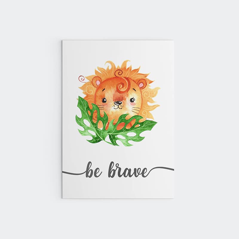 Animal Jungle Quotes - Lion - Pompom Prints