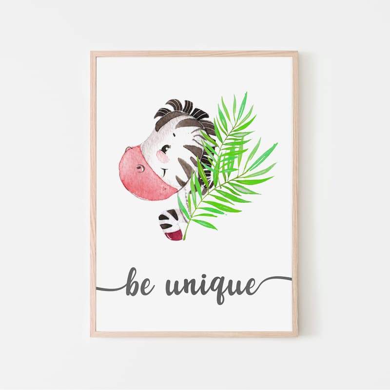 Animal Jungle Quotes - Zebra - Pompom Prints