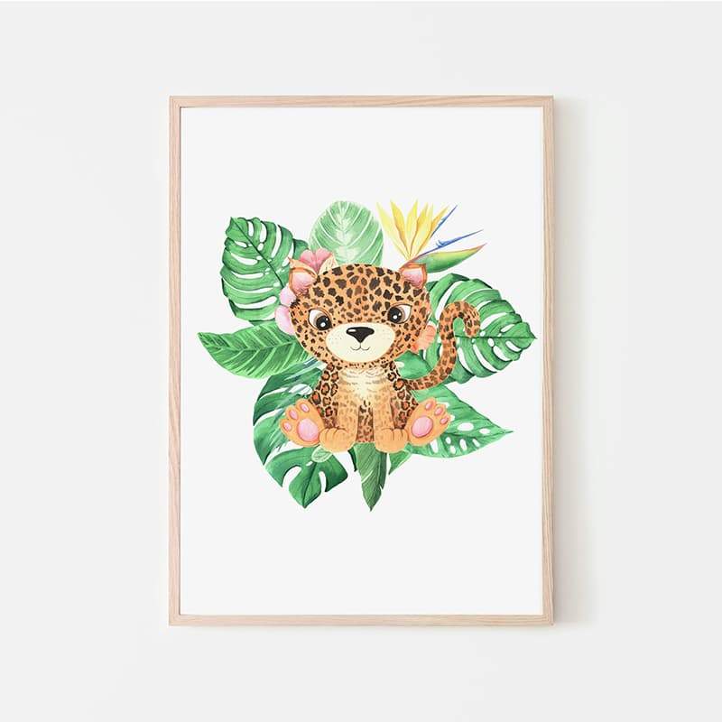 Animal Safari Babies - Cheetah - Pompom Prints