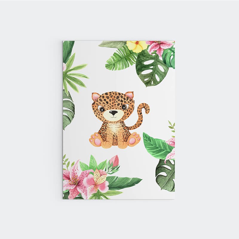 Animal Safari Babies - Cheetah - Pompom Prints