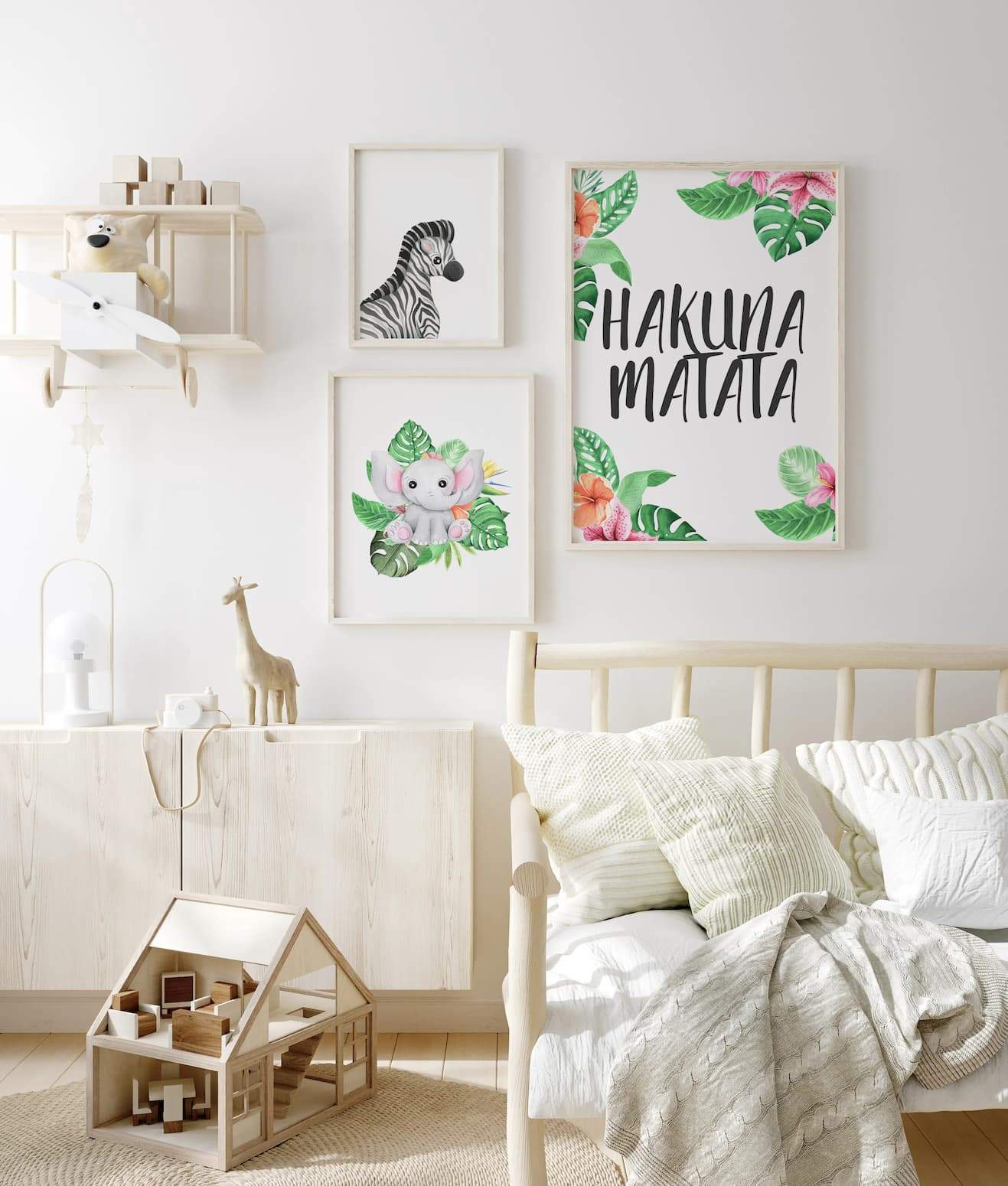 Animal Safari Babies - Elephant - Pompom Prints