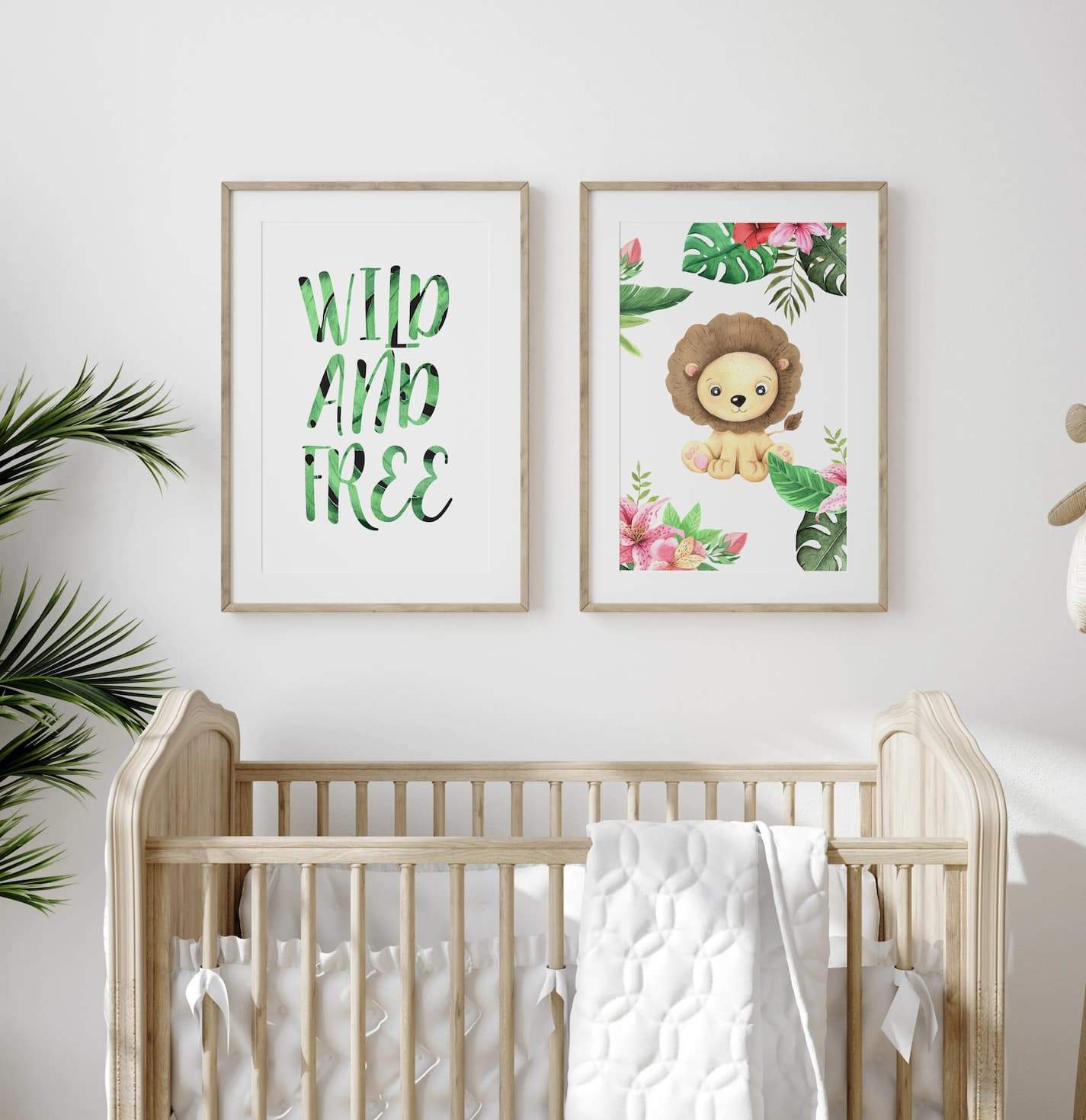 Animal Safari Babies - Lion - Pompom Prints