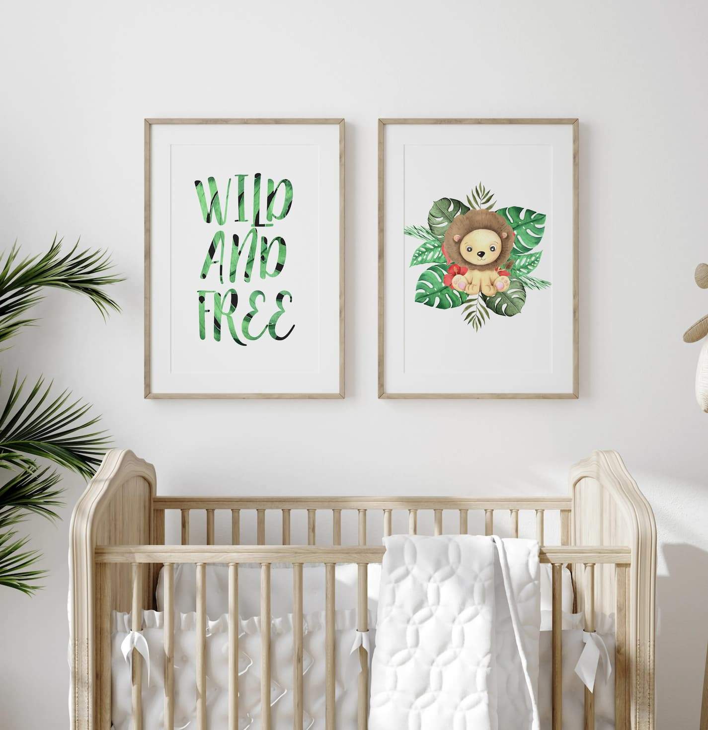 Animal Safari Babies - Lion - Pompom Prints
