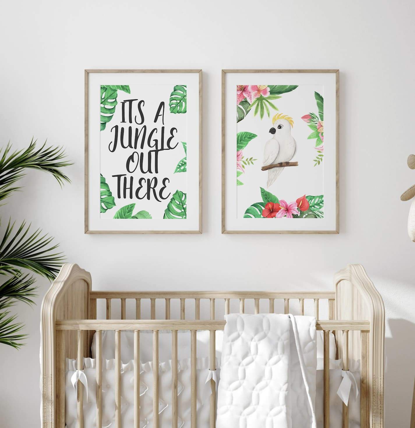 Animal Safari Babies - Parrot - Pompom Prints