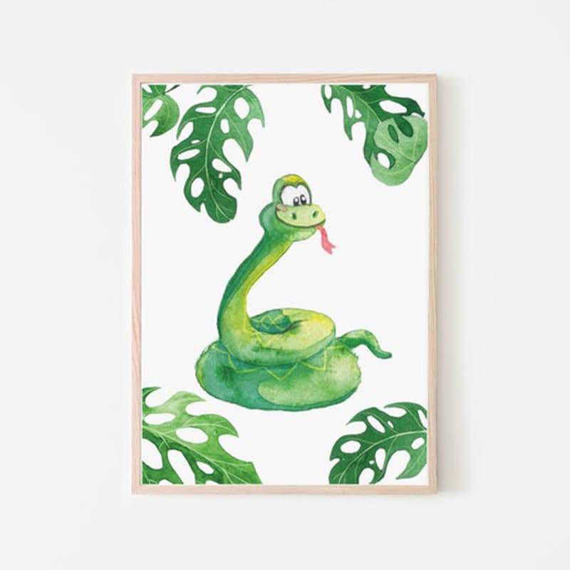 Animal Safari Snake - Pompom Prints