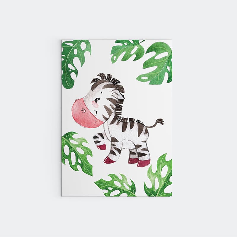 Animal Safari Zebra - Pompom Prints
