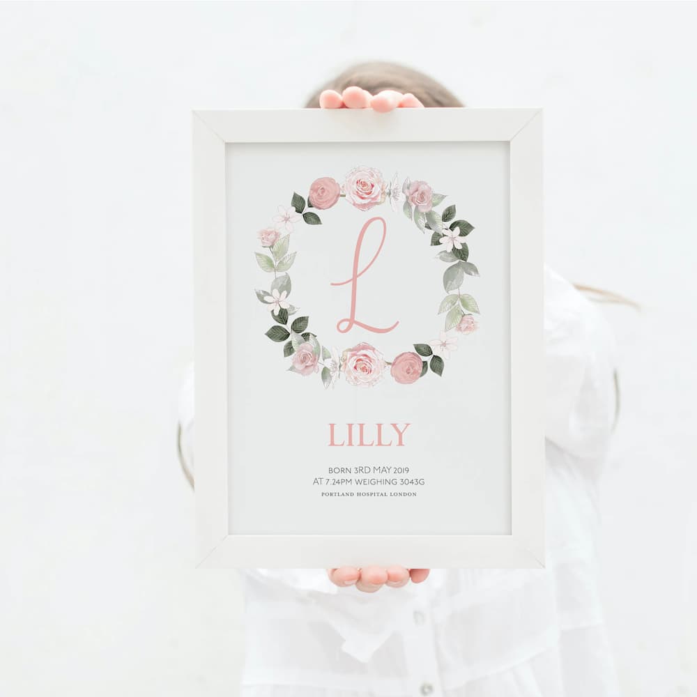 Ballerina - Personalised New Baby Print - Pompom Prints