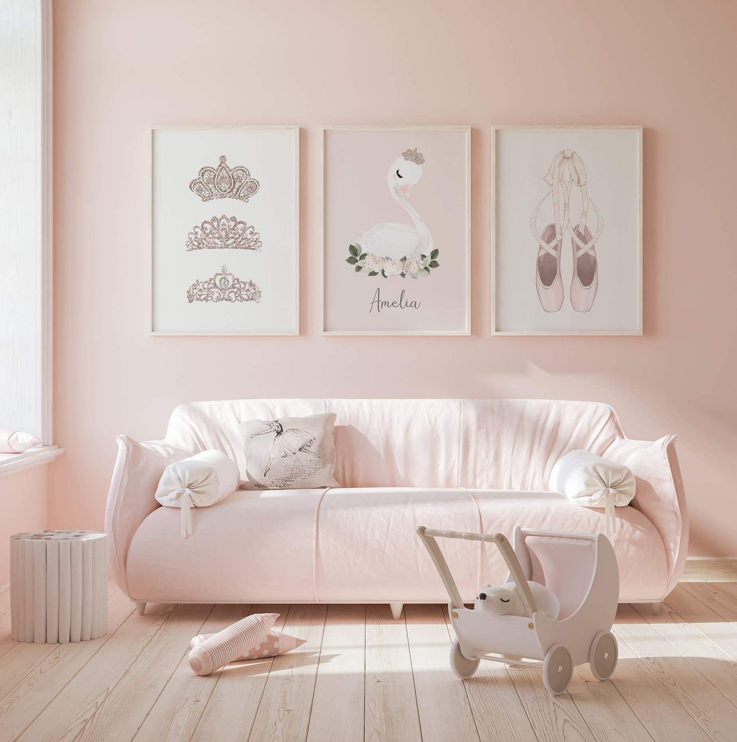 Ballerina - Personalised Swan - Pompom Prints