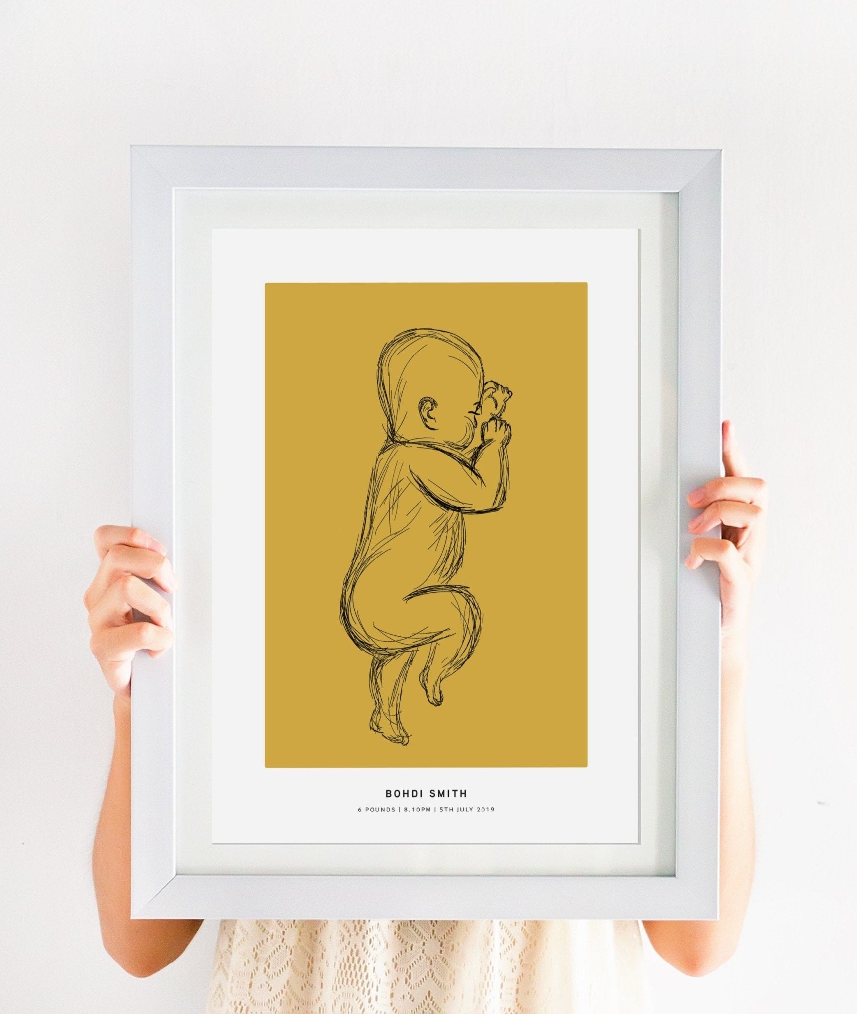 Birth Poster - Personalised Print - Pompom Prints