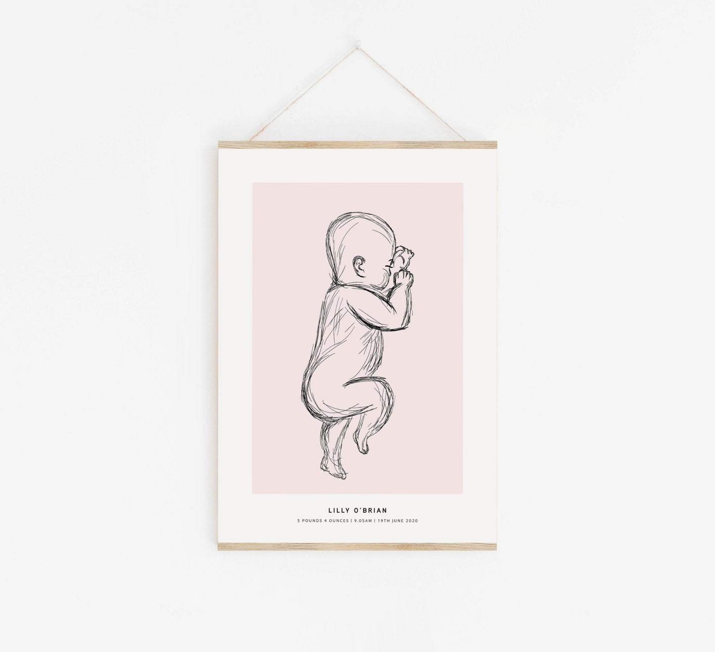 Birth Poster - Personalised Print - Pompom Prints