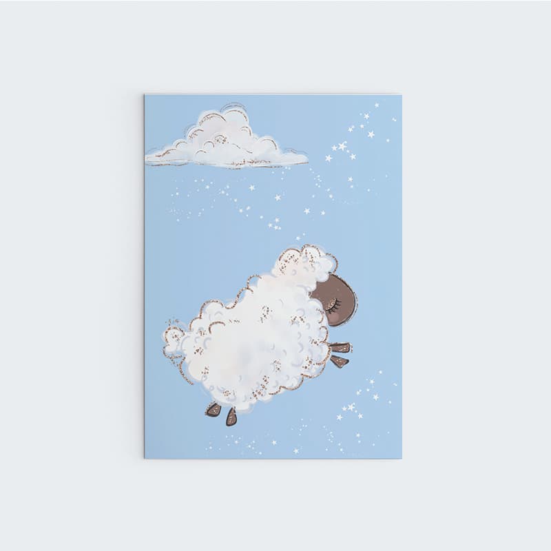 Counting Sheep - 3 Set Blue - Pompom Prints