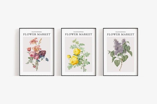 Flower Market - 3 set - Pompom Prints