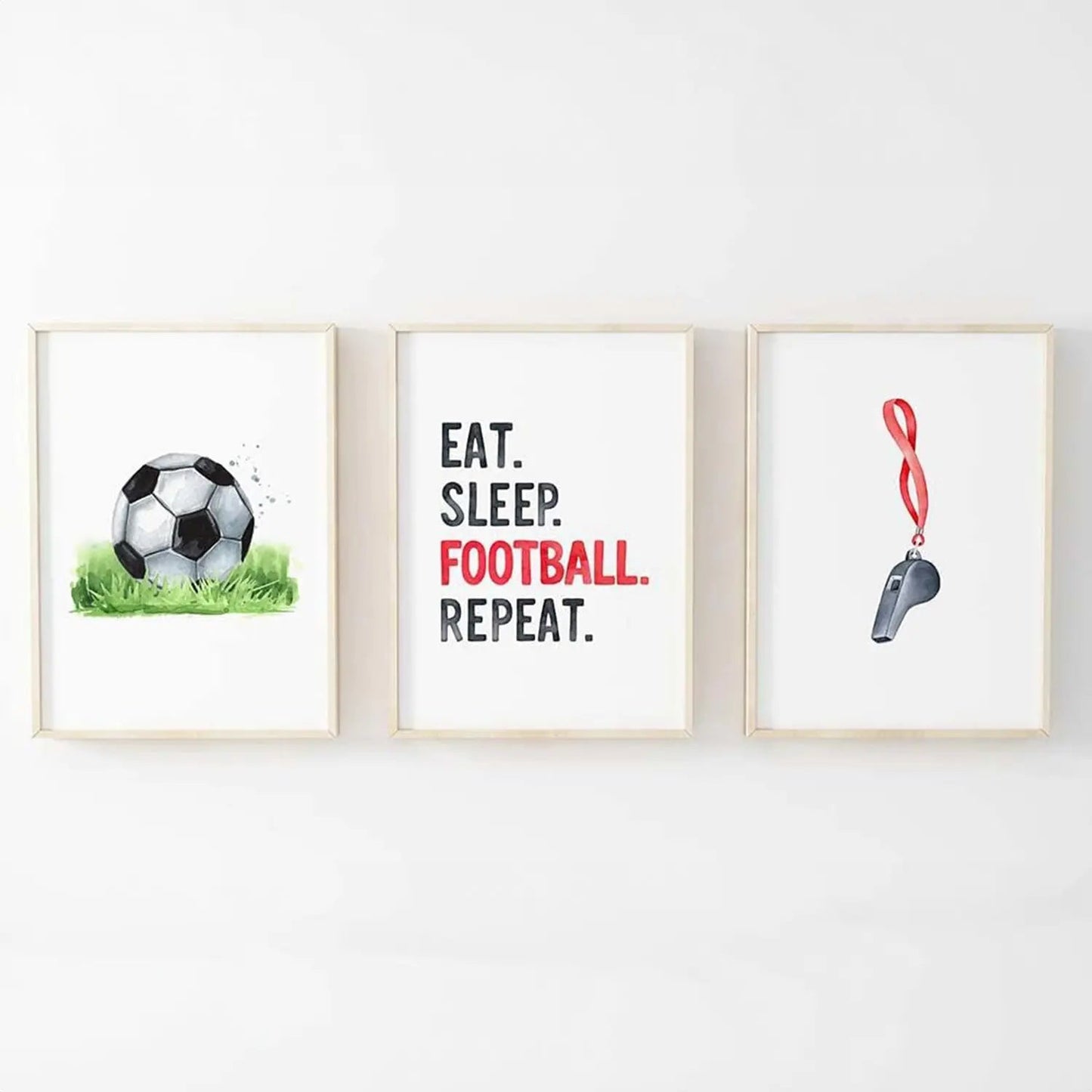 Football Prints - 3 Set - Pompom Prints