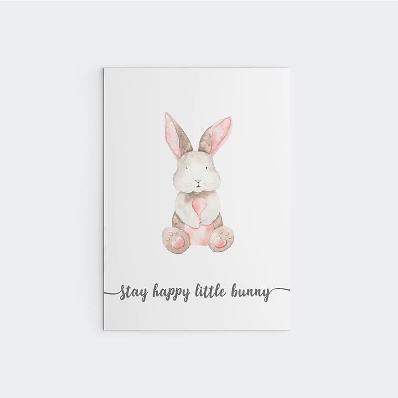 Little Woodland Animals - Bunny - Pompom Prints