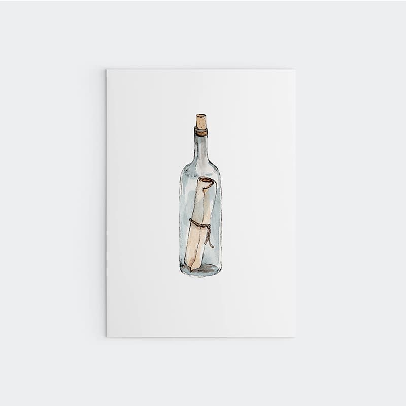 Nautical - Message in a bottle - Pompom Prints