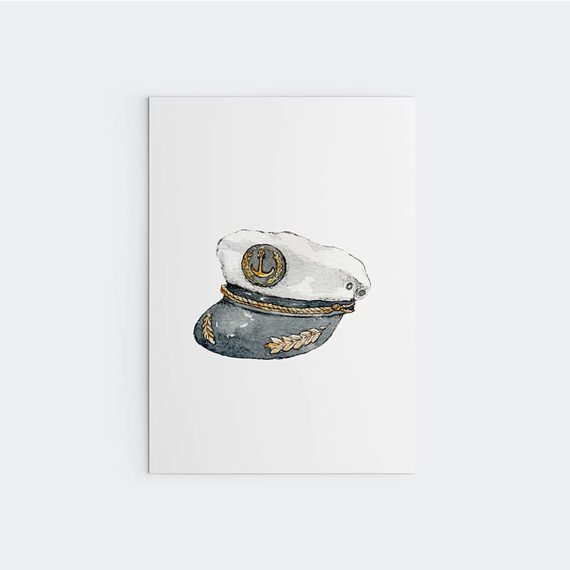 Nautical - Sailor Hat - Pompom Prints