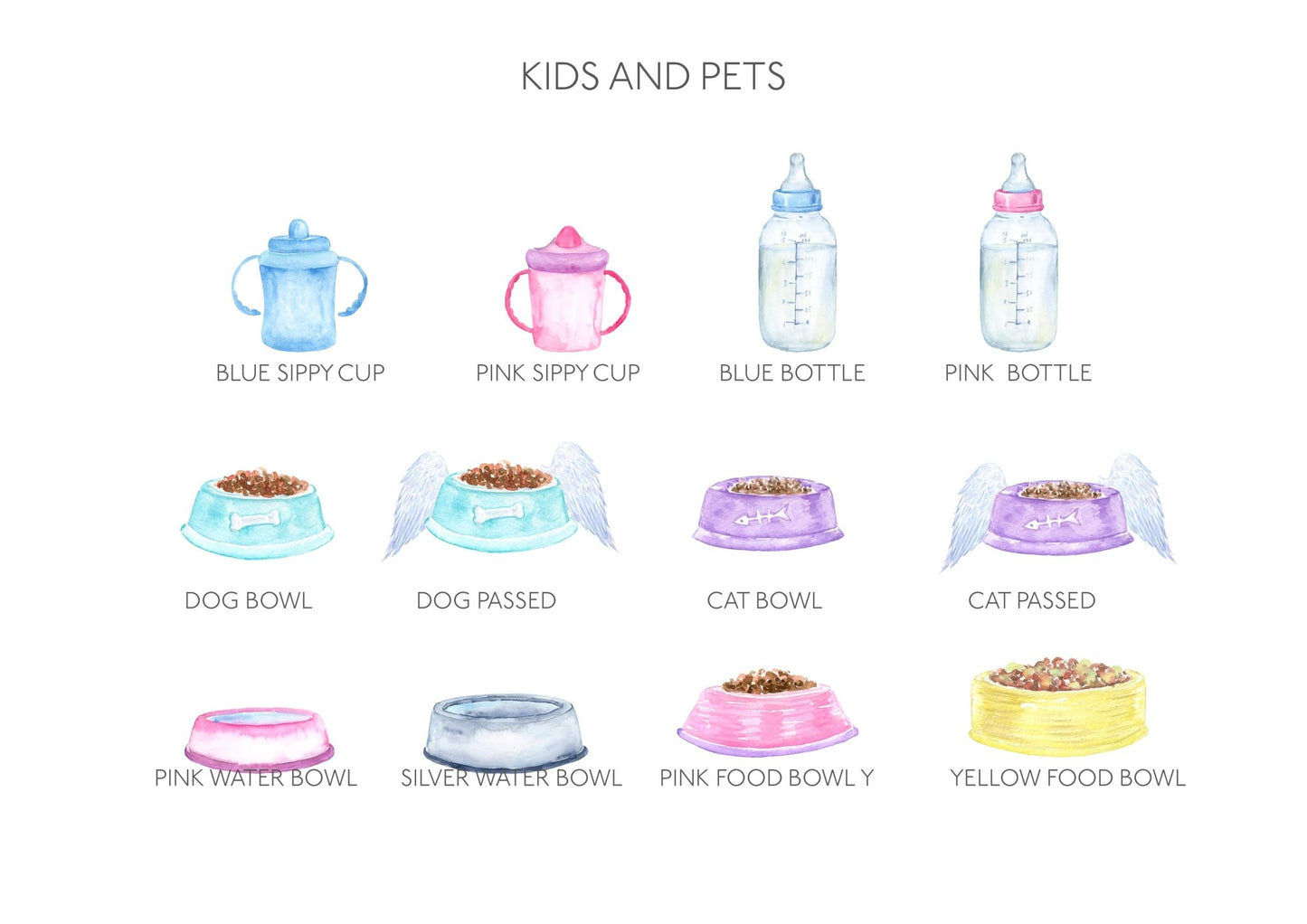 Personalised Family Drinks Print - Pompom Prints
