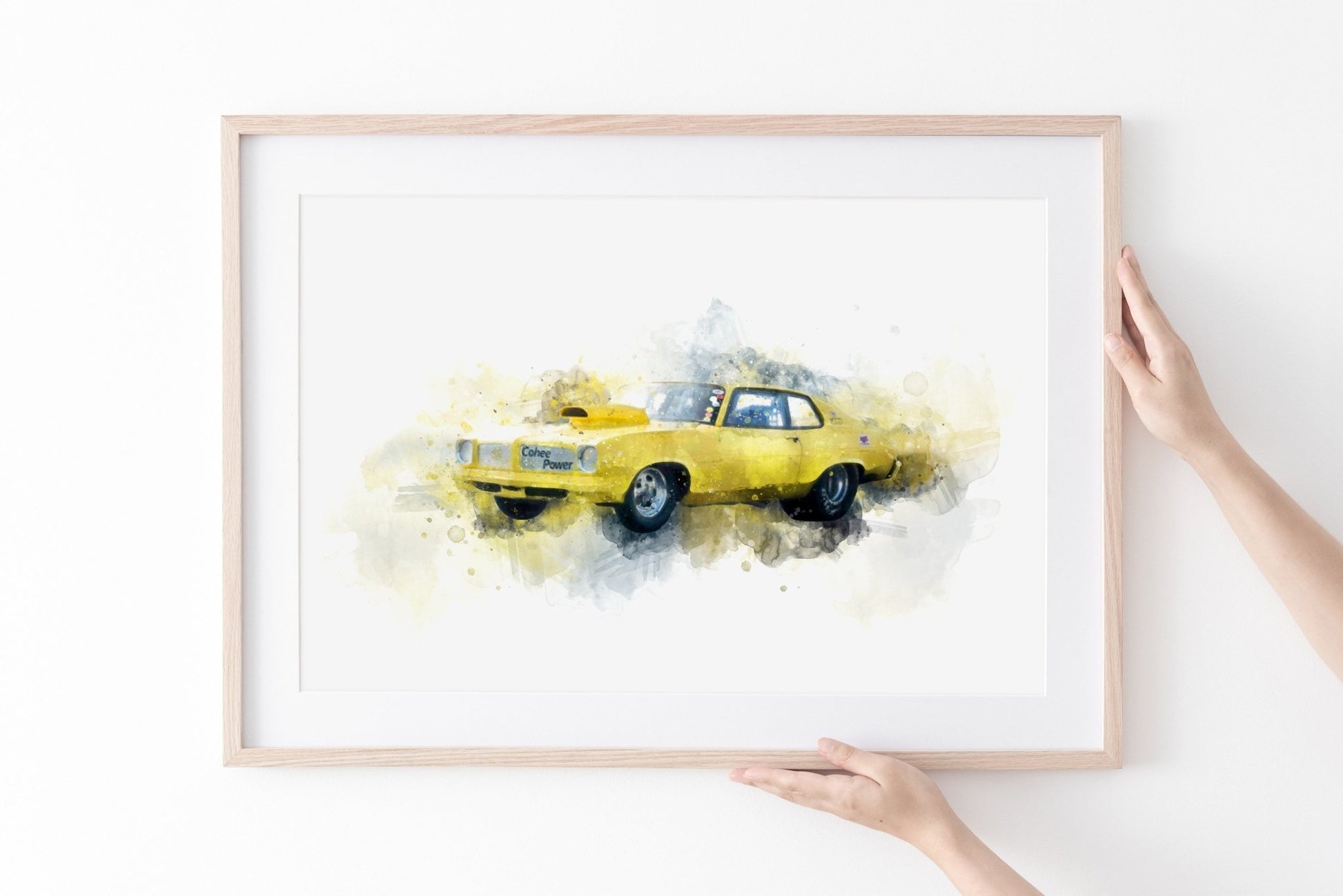 Personalised Watercolour Vehicle Print - Pompom Prints