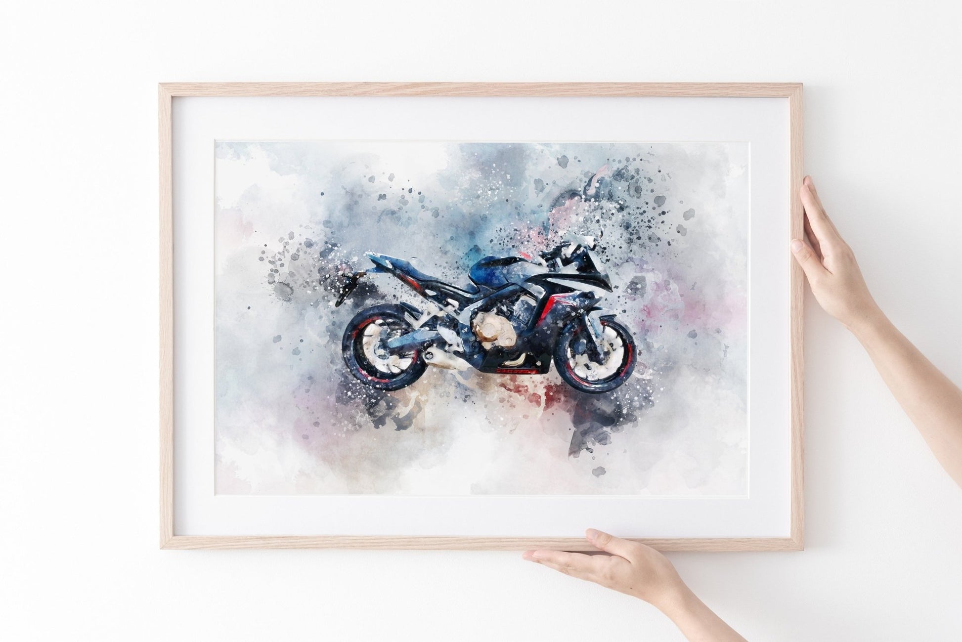 Personalised Watercolour Vehicle Print - Pompom Prints
