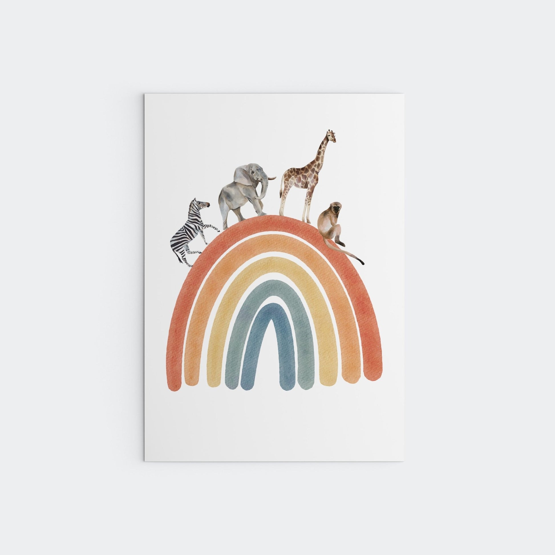 Rainbow Safari - 3 set - Pompom Prints