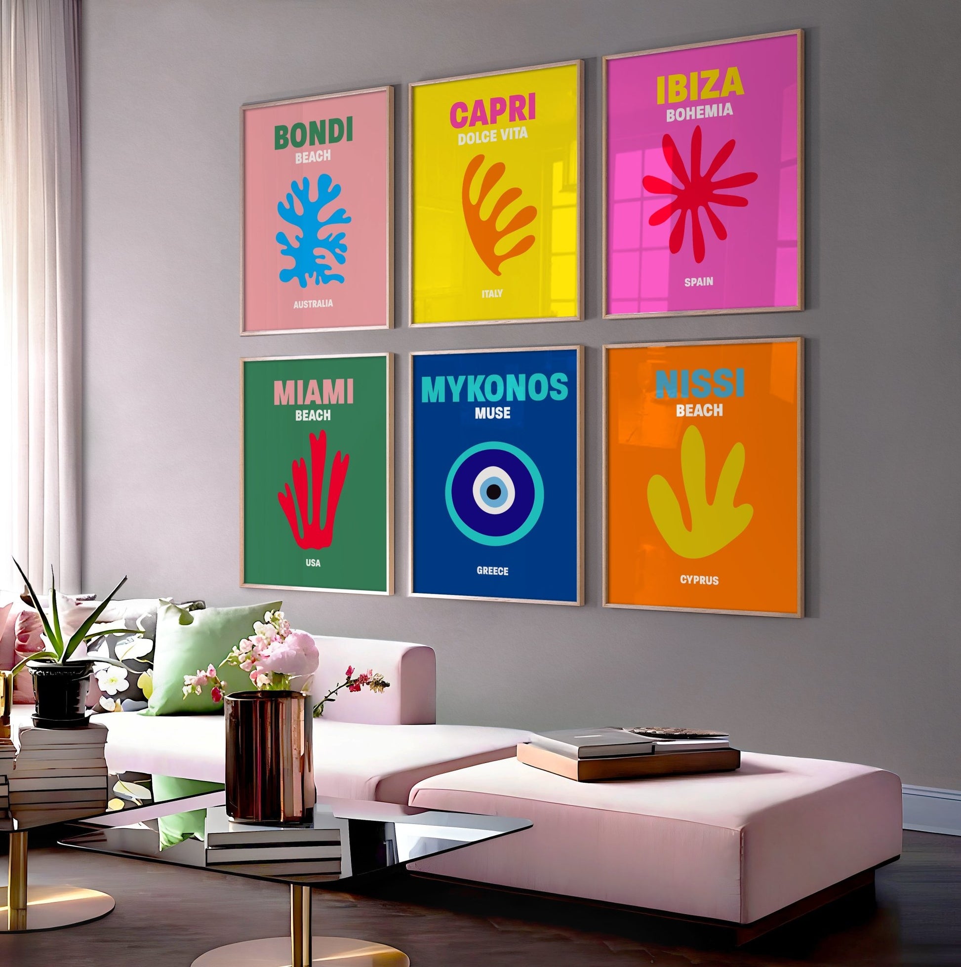 Retro Maximal Prints - 6 set - Pompom Prints