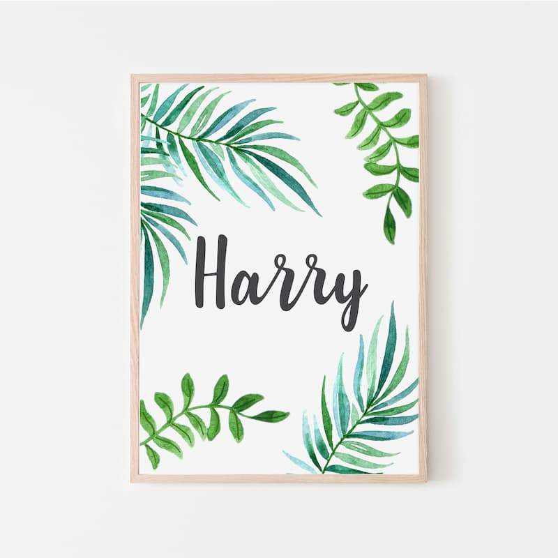 Safari Jungle - Personalised Boy - Pompom Prints