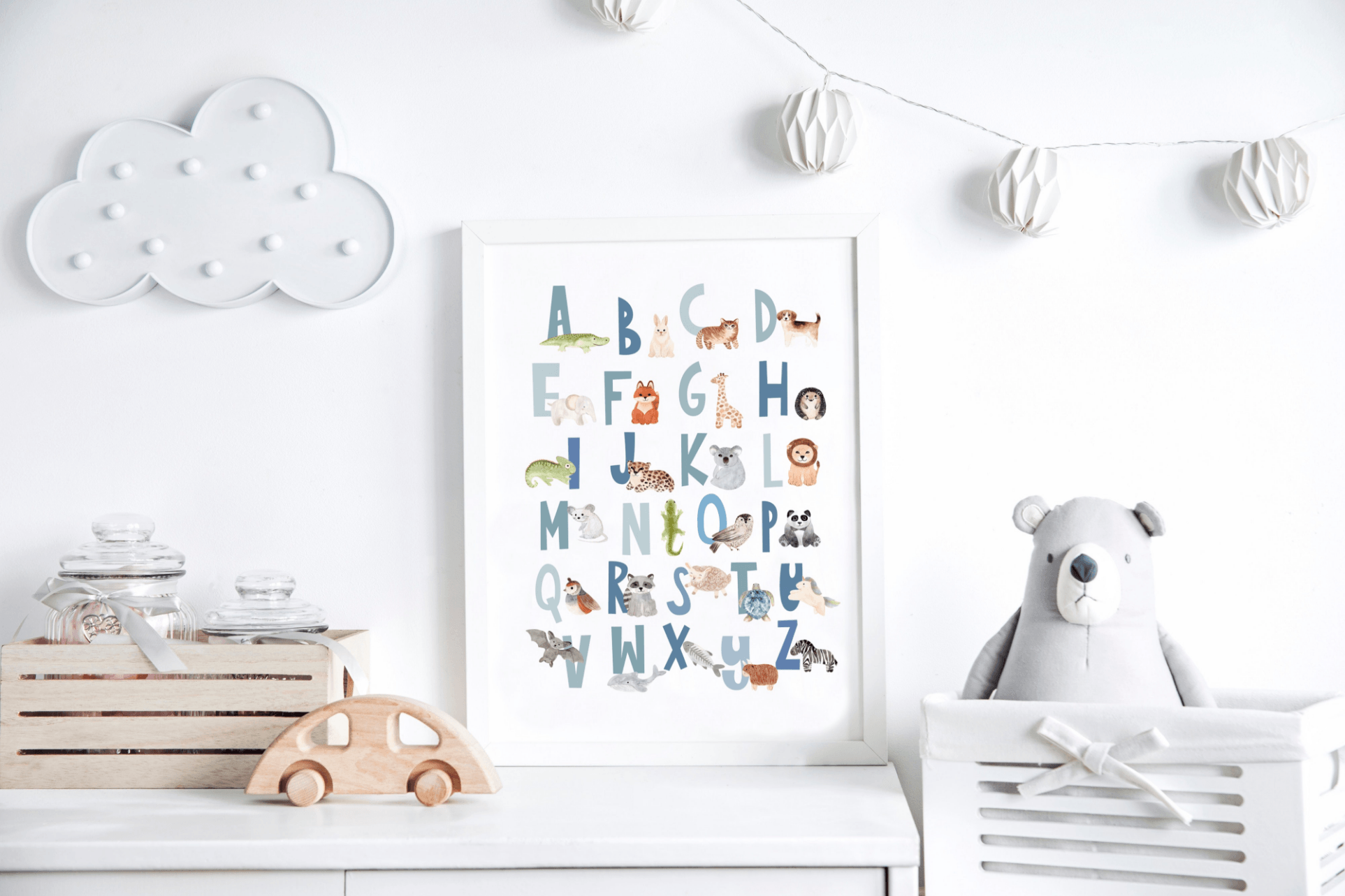 Scandi Animal Alphabet - Pompom Prints