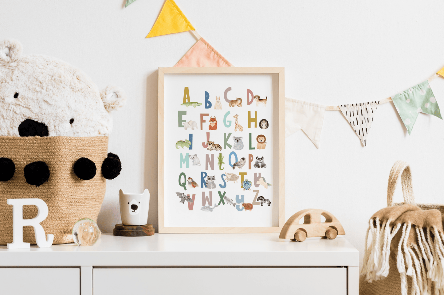 Scandi Animal Alphabet - Pompom Prints