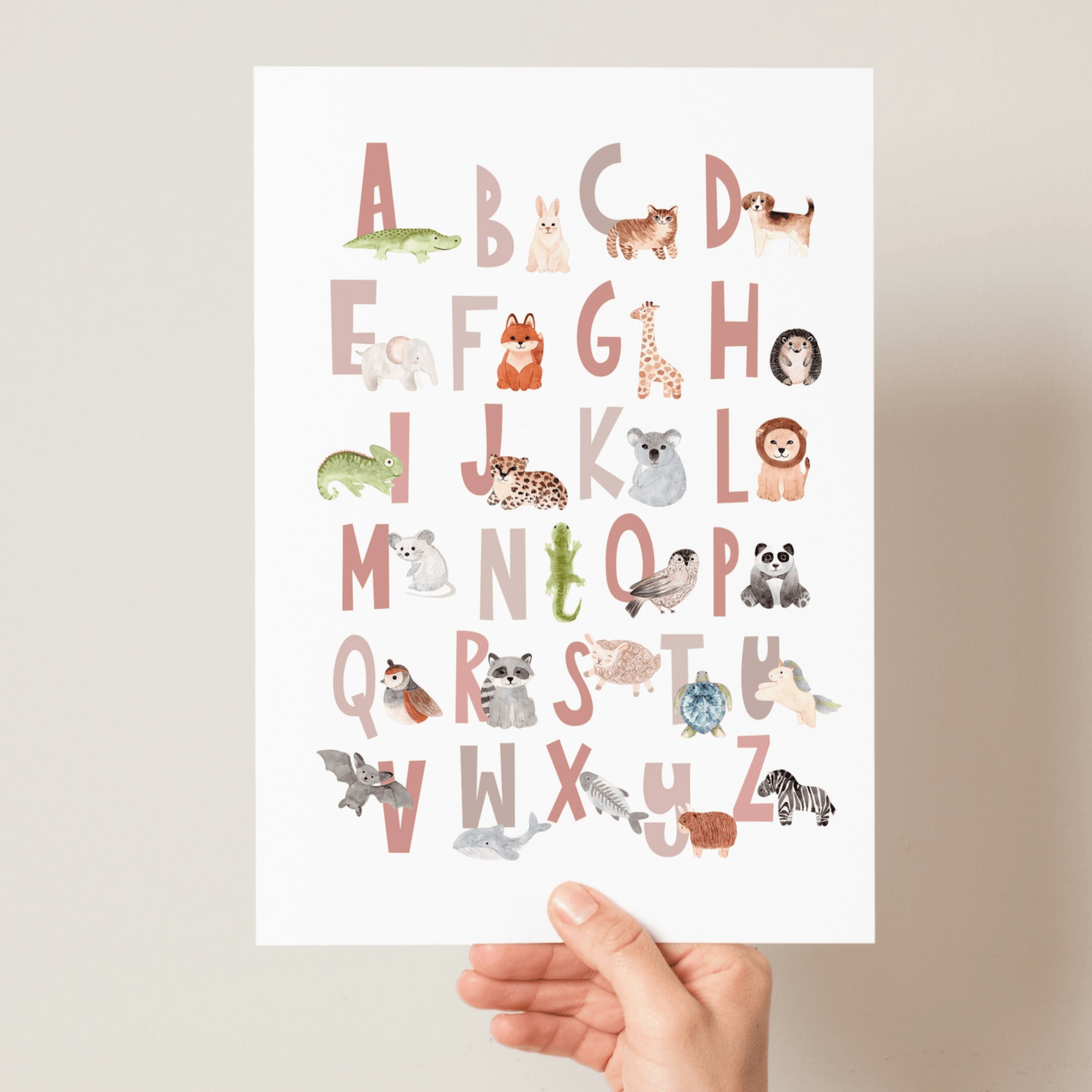Scandi Animal Alphabet - Pompom Prints