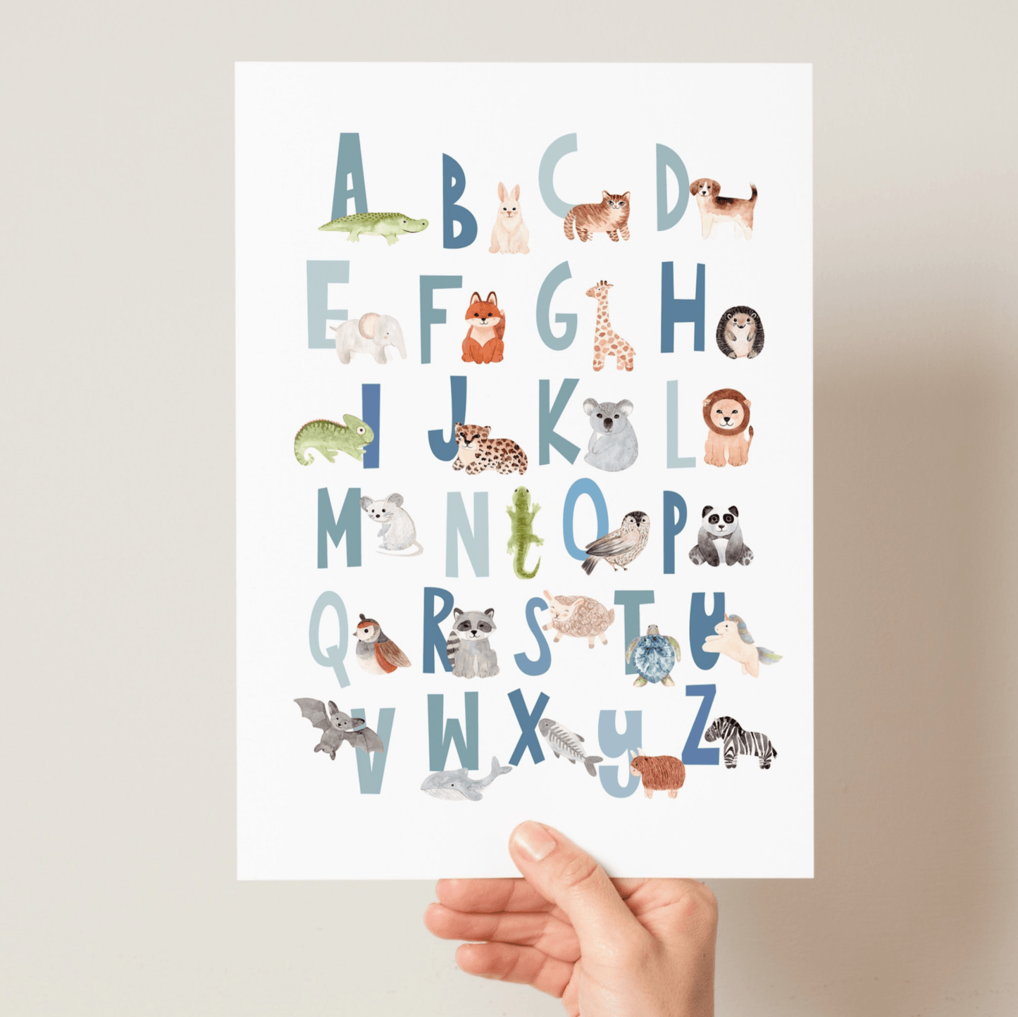 Scandi Animal Alphabet - Pompom Prints
