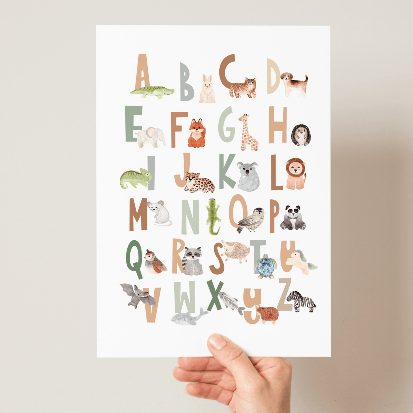 Scandi Animal Alphabet - Pompom Prints