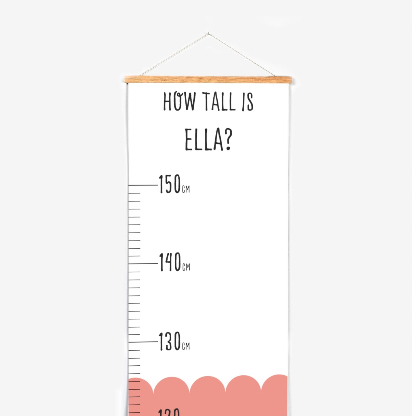 Scandi Childrens Height Growth Chart - Pompom Prints
