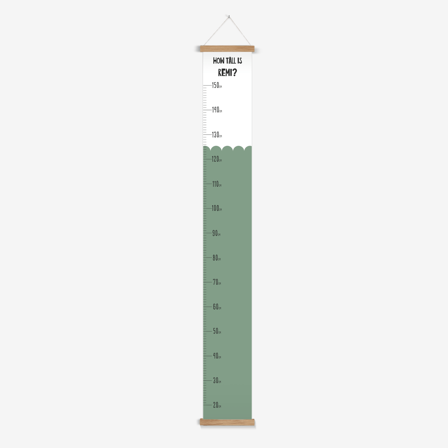 Scandi Childrens Height Growth Chart - Pompom Prints