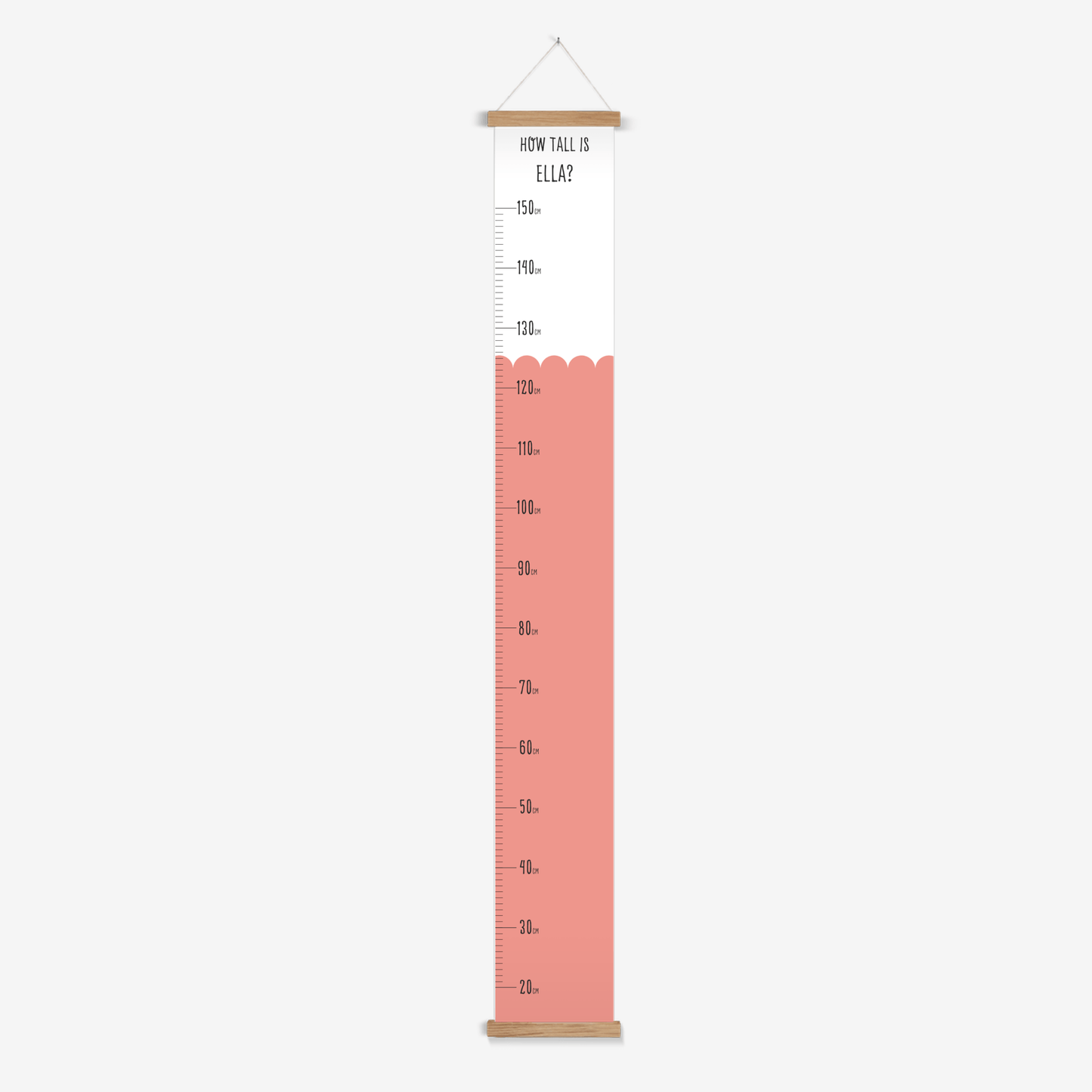 Scandi Childrens Height Growth Chart - Pompom Prints