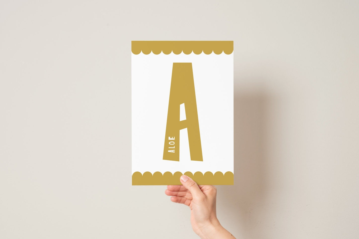 Scandi Letter Initial print - Pompom Prints