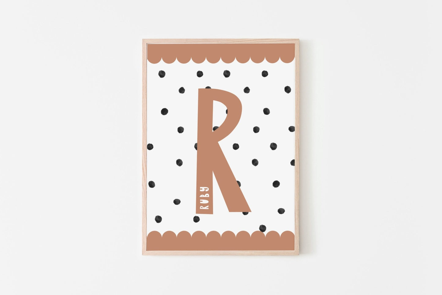 Scandi Letter Initial print - Pompom Prints