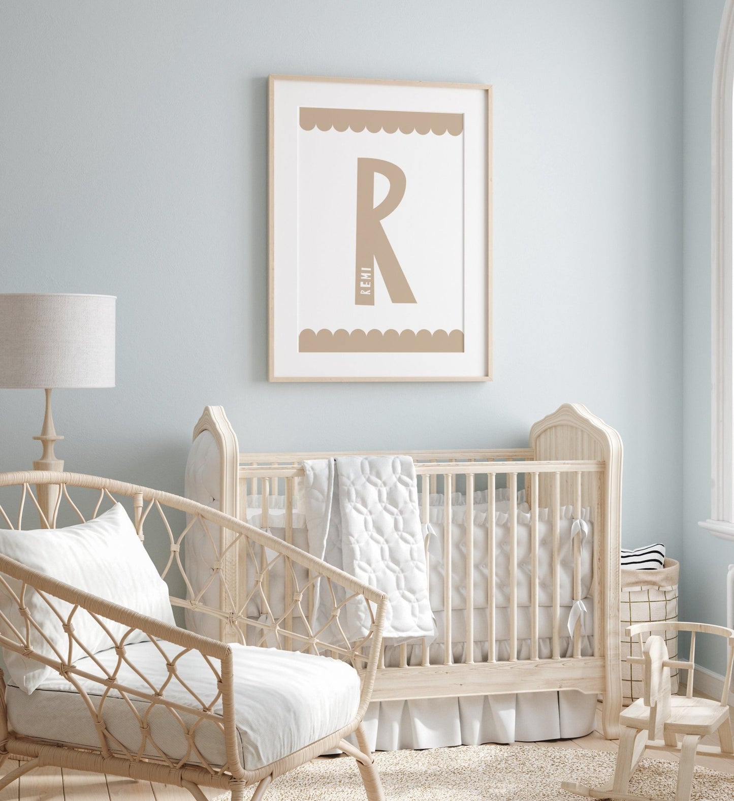 Scandi Letter Initial print - Pompom Prints