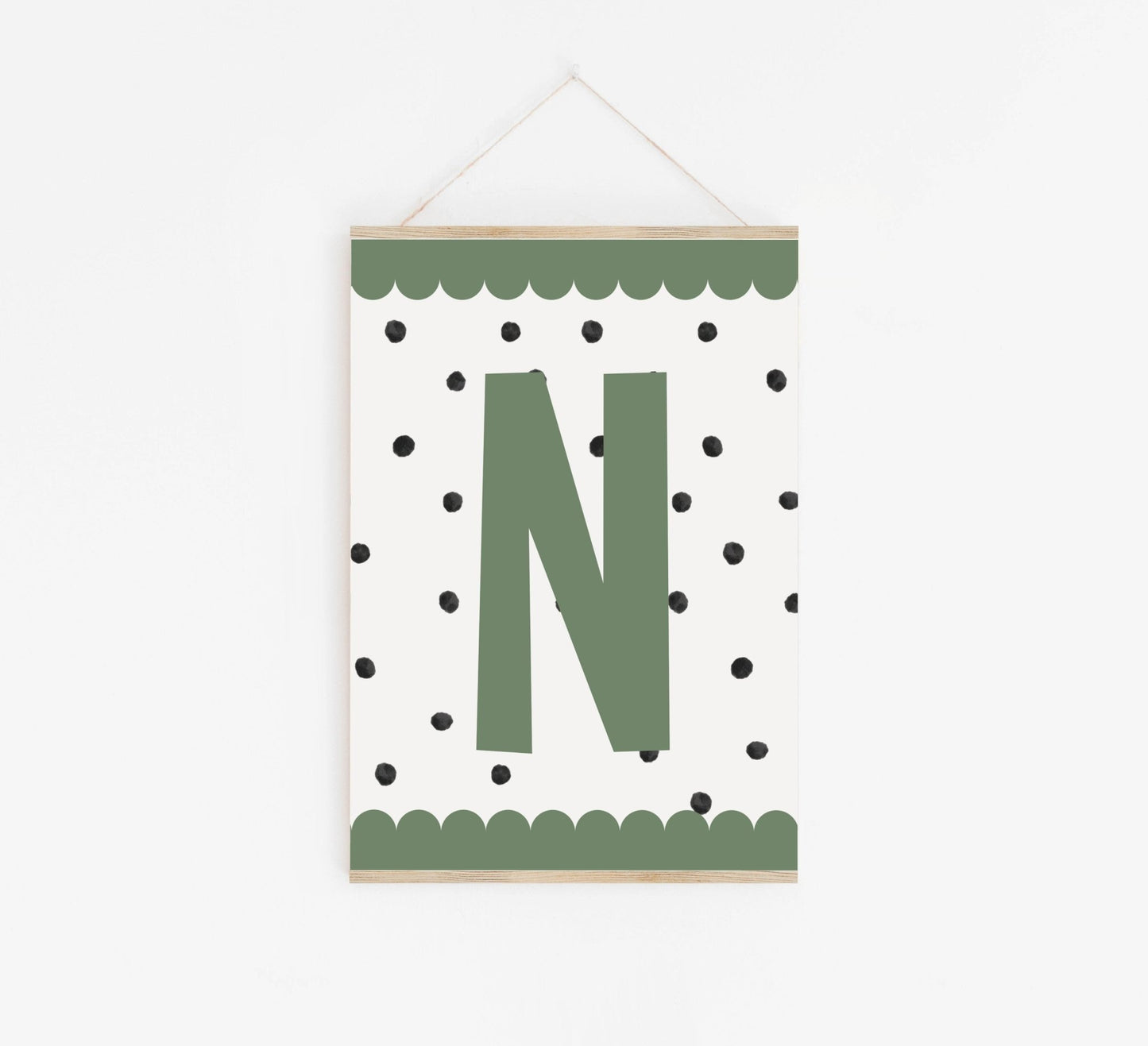 Scandi Letter Initial print - Pompom Prints