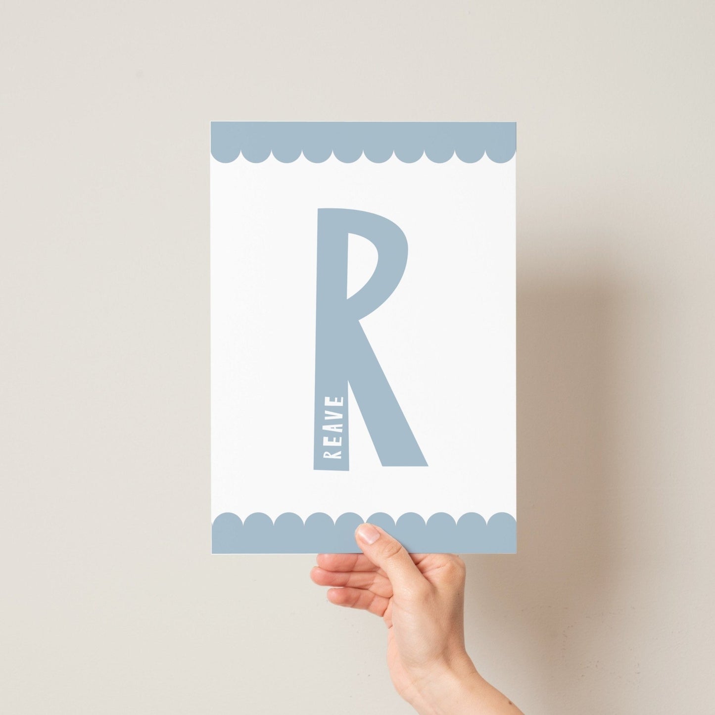 Scandi Letter Initial print - Pompom Prints