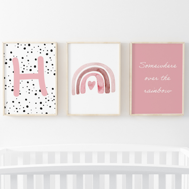 Scandi Rainbow Girls - 3 set - Pompom Prints