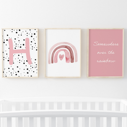 Scandi Rainbow Girls - 3 set - Pompom Prints
