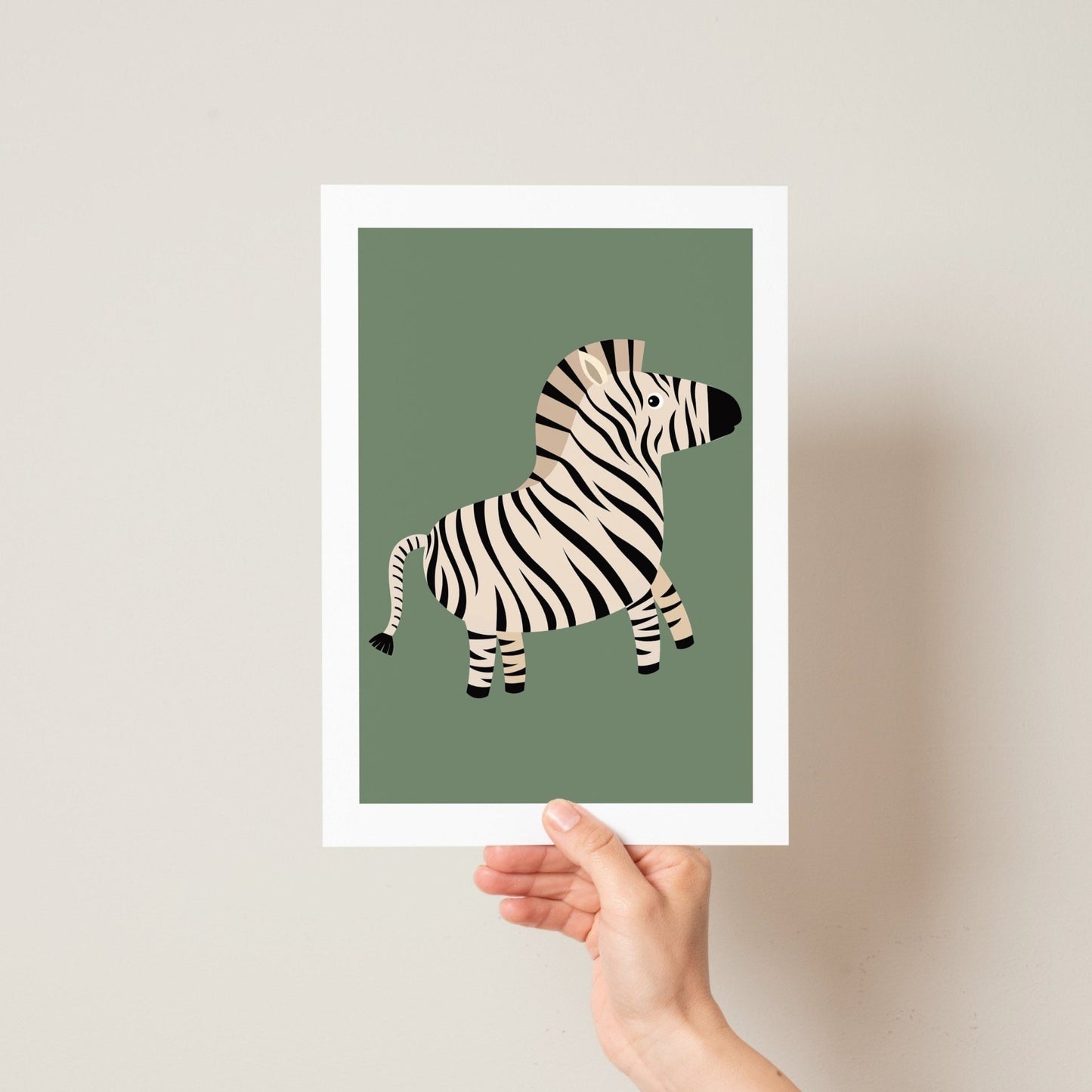 Speckled Giraffe Jungle Prints- 3 set - Green - Pompom Prints