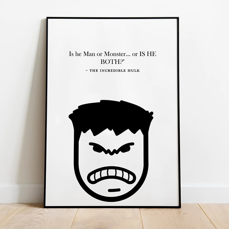 Superheroes - Incredible Hulk - Pompom Prints