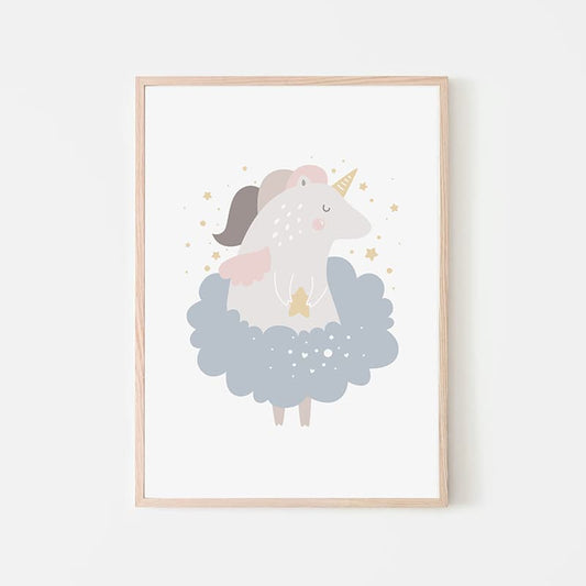 Unicorn Flowers - Ballerina - Pompom Prints