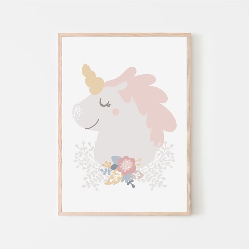 Unicorn Flowers - Pinkie - Pompom Prints