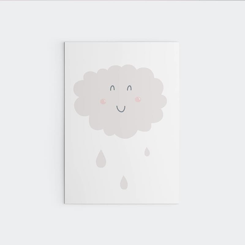 Unicorn Flowers - Raining Happy - Pompom Prints