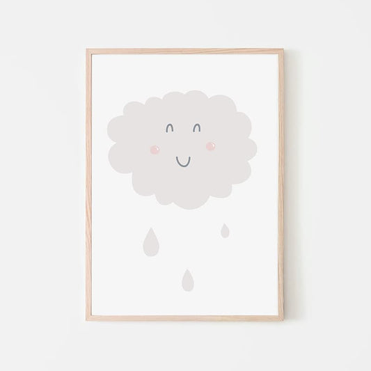 Unicorn Flowers - Raining Happy - Pompom Prints
