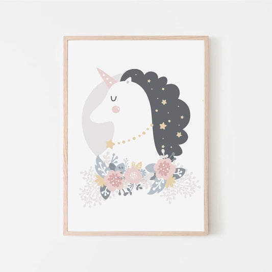 Unicorn Flowers - Wonderlust - Pompom Prints