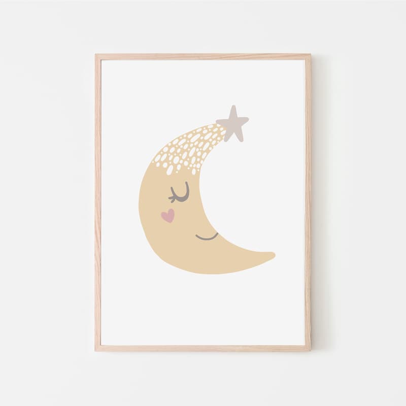 Unicorn Flowers - Yellow Moon - Pompom Prints